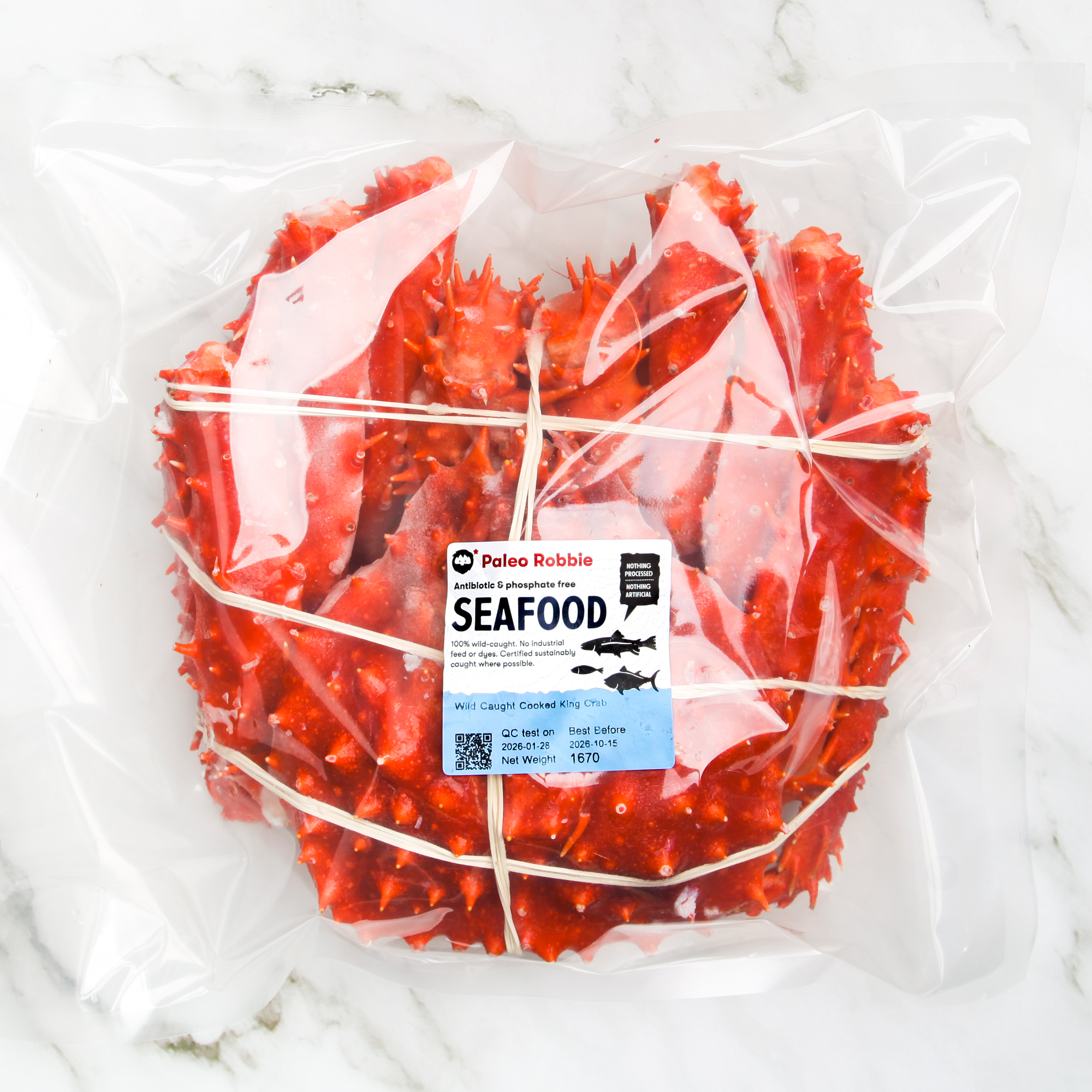 Wild Caught Cooked King Crab